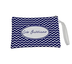 Pochette Zig zag blu