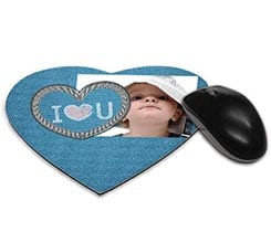 Tappetino Mouse a Cuore Love Jeans