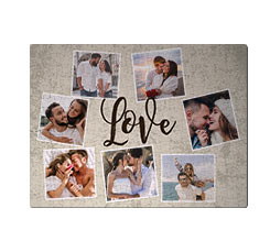 Puzzle in tessuto “collage love” personalizzabile