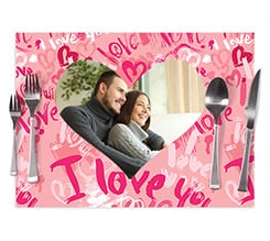 Tovaglietta in tessuto Words of love