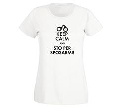 T-shirt donna in cotone Keep calm