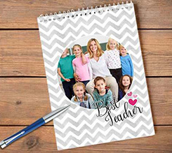 Block Notes A4 Spirale Teacher grigio