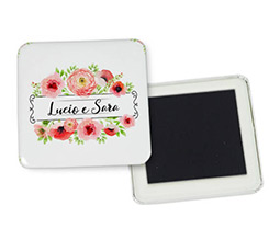 Magnete quadrato frigo Fiori d'arancio