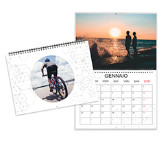 Calendario doppio geometric personalizzabile