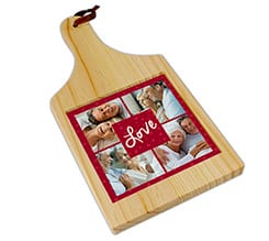 Tagliere in legno Love for collage