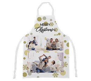 Grembiule Pois dorati natalizi
