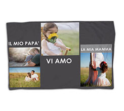 Coperta 150x100 Collage Grey 4 Riquadri