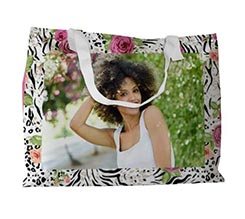 Borsa mare Maculato con fiori