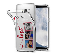 Cover Trasparente Galaxy S8 Plus Frame Love