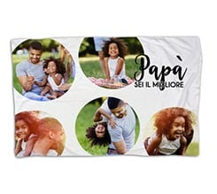 Coperta 150x100 Papà sei il migliore