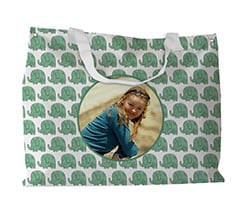 Borsa mare Elefantini verdi