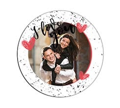 Calamita Rotonda 9,5 cm I love you