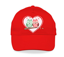 Cappello Colorato con Visiera Gufetti