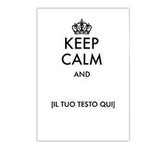 Poster carta opaca 70x100 cm Keep calm