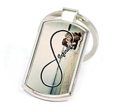 Portachiavi in Metallo Rettangolare Infinito