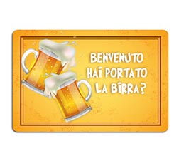 Zerbino in feltro Birra