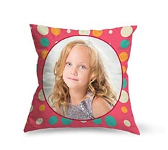 Cuscino in Tessuto Scamosciato Pois random