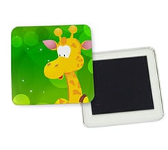 Magnete quadrato da frigo Dolce giraffa