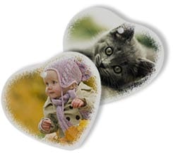 Decorazione natalizia in ceramica cuore