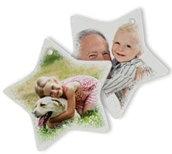 Decorazione natalizia in ceramica stella