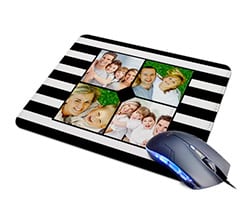 Tappetino Mouse in Pelle Dark bands