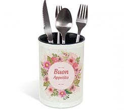 Portaposate in ceramica Frame flowers