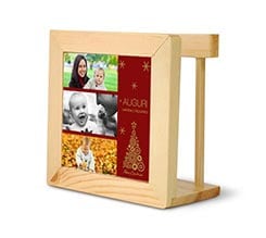 Portatovaglioli in legno Rosso Natale