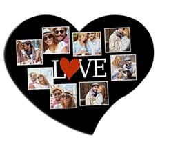 Puzzle cuore masonite A4 Lovely collage