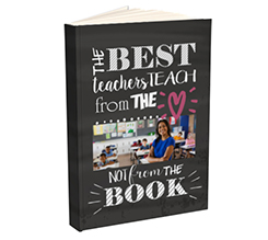 Agenda personalizzata con dedica e cuore come regalo per maestra