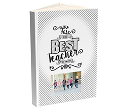 Agenda personalizzata con grafica per la maestra