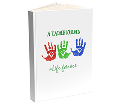 Impronte colorate per la tua agenda personalizzata come regalo per maestra