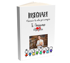 Grafica con scolari per la tua agenda personalizzata per maestra