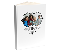 Agenda personalizza con foto come regalo per maestra