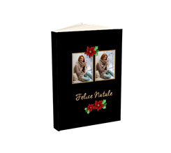 Agenda tascabile con foto collage e grafica natalizia