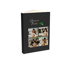 Agenda giornaliera con collage di foto e auguri natalizi