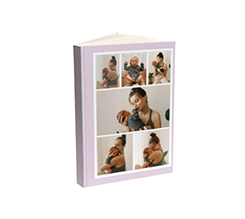 Agenda giornaliera piccola personalizzata con foto collage