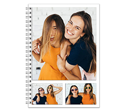 Agenda personalizzata con collage 3 riquadri