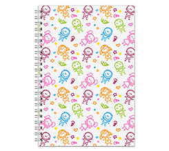 Agenda personalizzata con grafica bambini colorati
