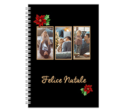 Agenda grande con spirale e copertina collage