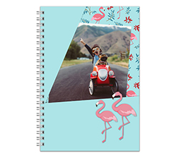 Agenda settimanale 14x21 Fenicotteri rosa personalizzabile