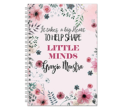 Agenda personalizzata per maestra con dedica