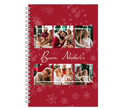 Agenda settimanale collage con grafica natalizia