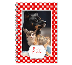 Agenda settimanale con foto come regalo di natale