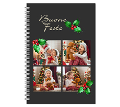 Agenda settimanale collage con grafica di natale