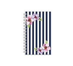 Agenda settimanale piccola con grafica floreale