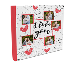 Album 26x30 con tasche I love you collage