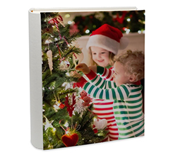 Album foto personalizzato 24x30 con retro in pelle per natale