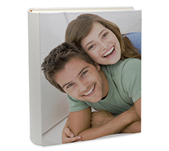 Album foto personalizzato 24x30 con retro in pelle per san valentino