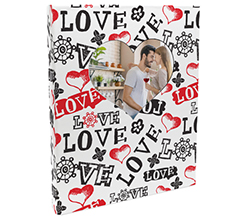 Album Fotografico 24x30 scritte Love e cuore con foto