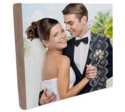 album quadrato con grafica merletto per matrimonio